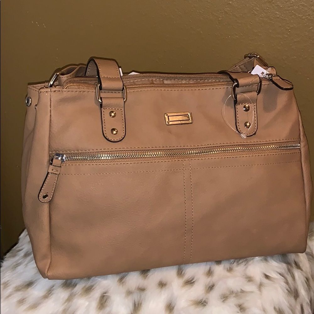 Faux leather handbag‎